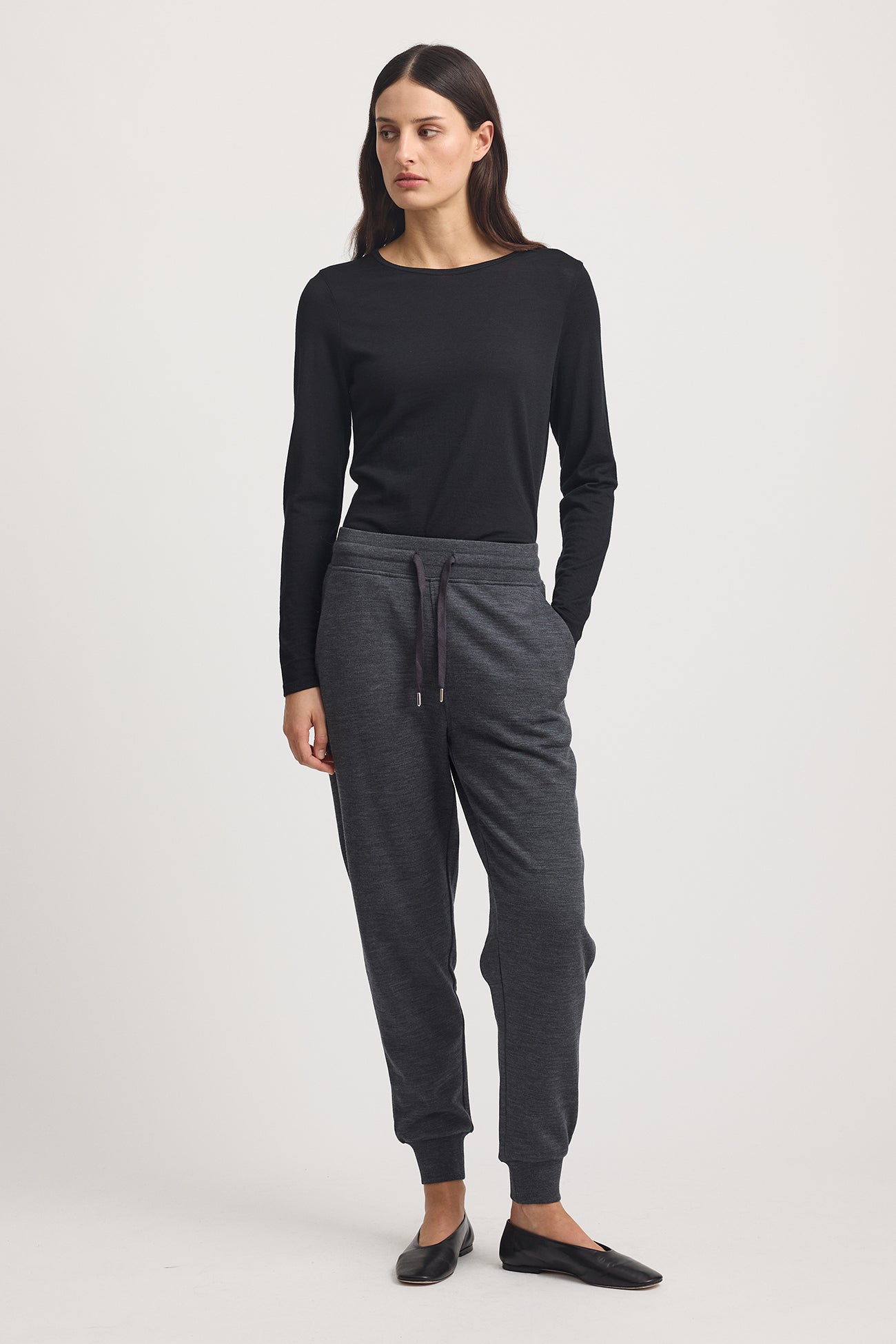 Lounge Drawstring Pant | Charcoal