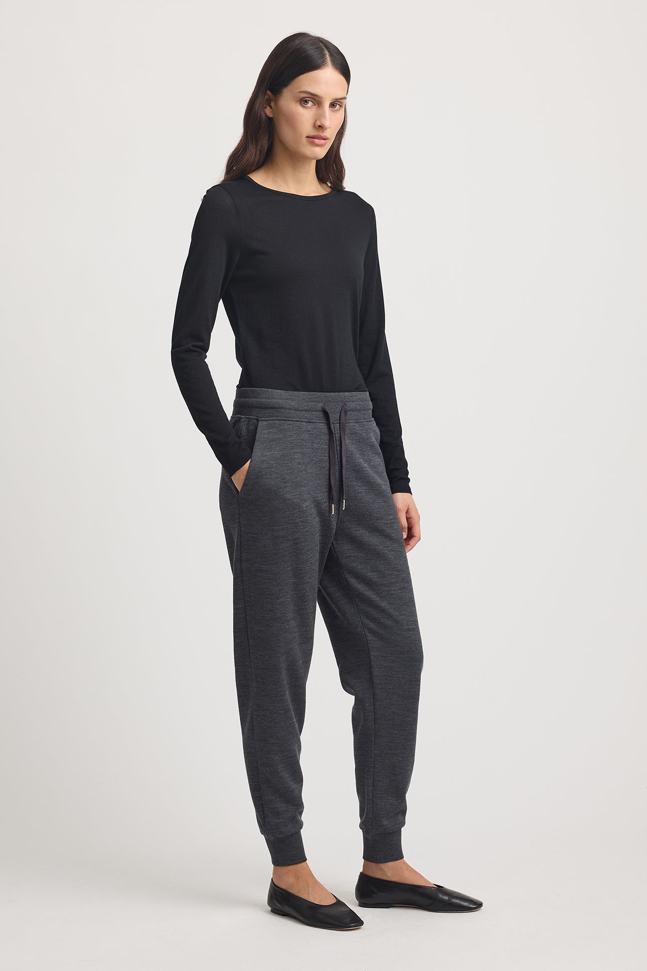 Lounge Drawstring Pant | Charcoal