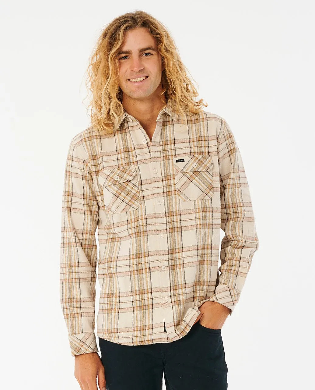 Griffin Flannel Shirt | Bone