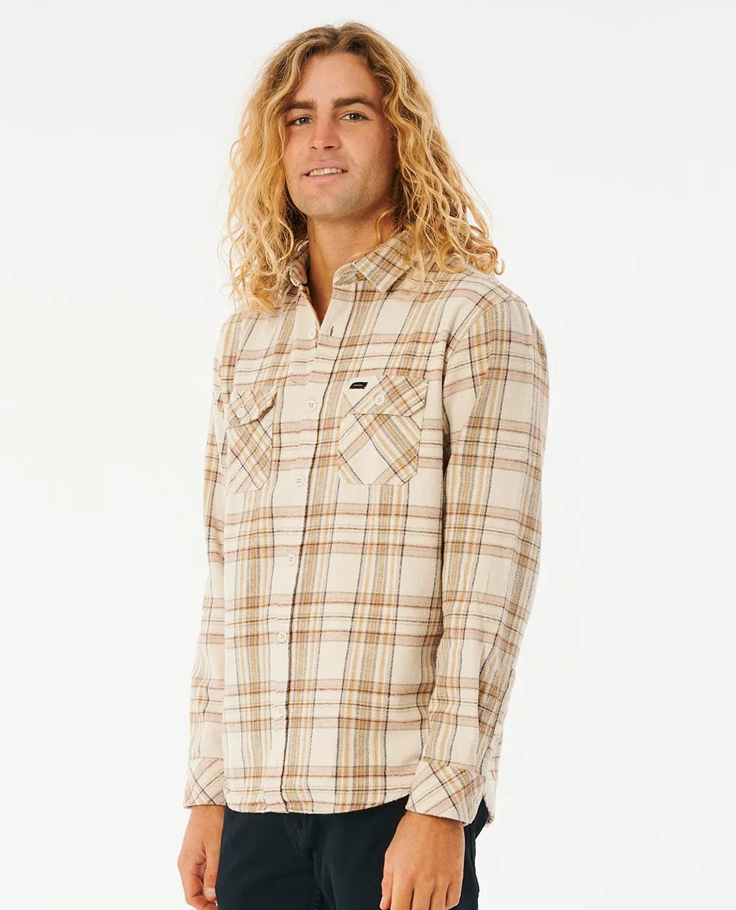 Griffin Flannel Shirt | Bone