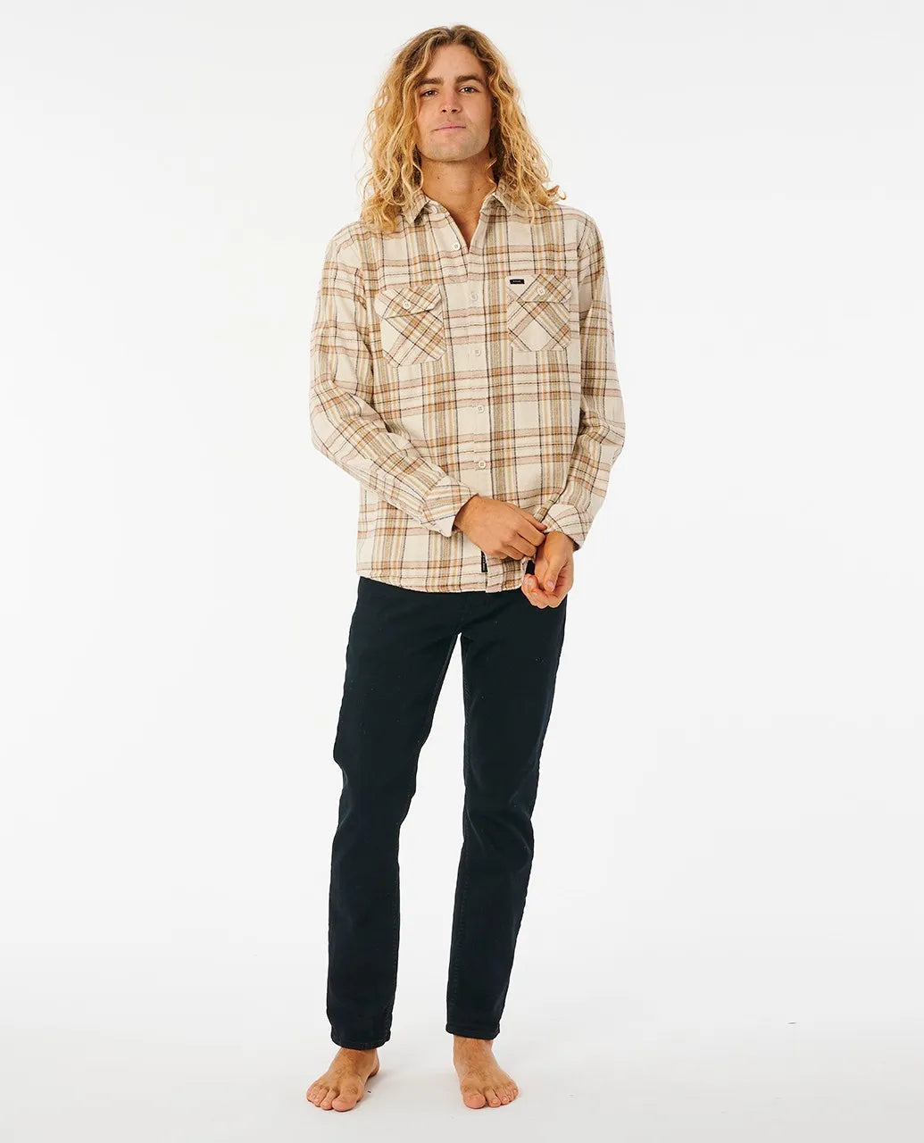 Griffin Flannel Shirt | Bone