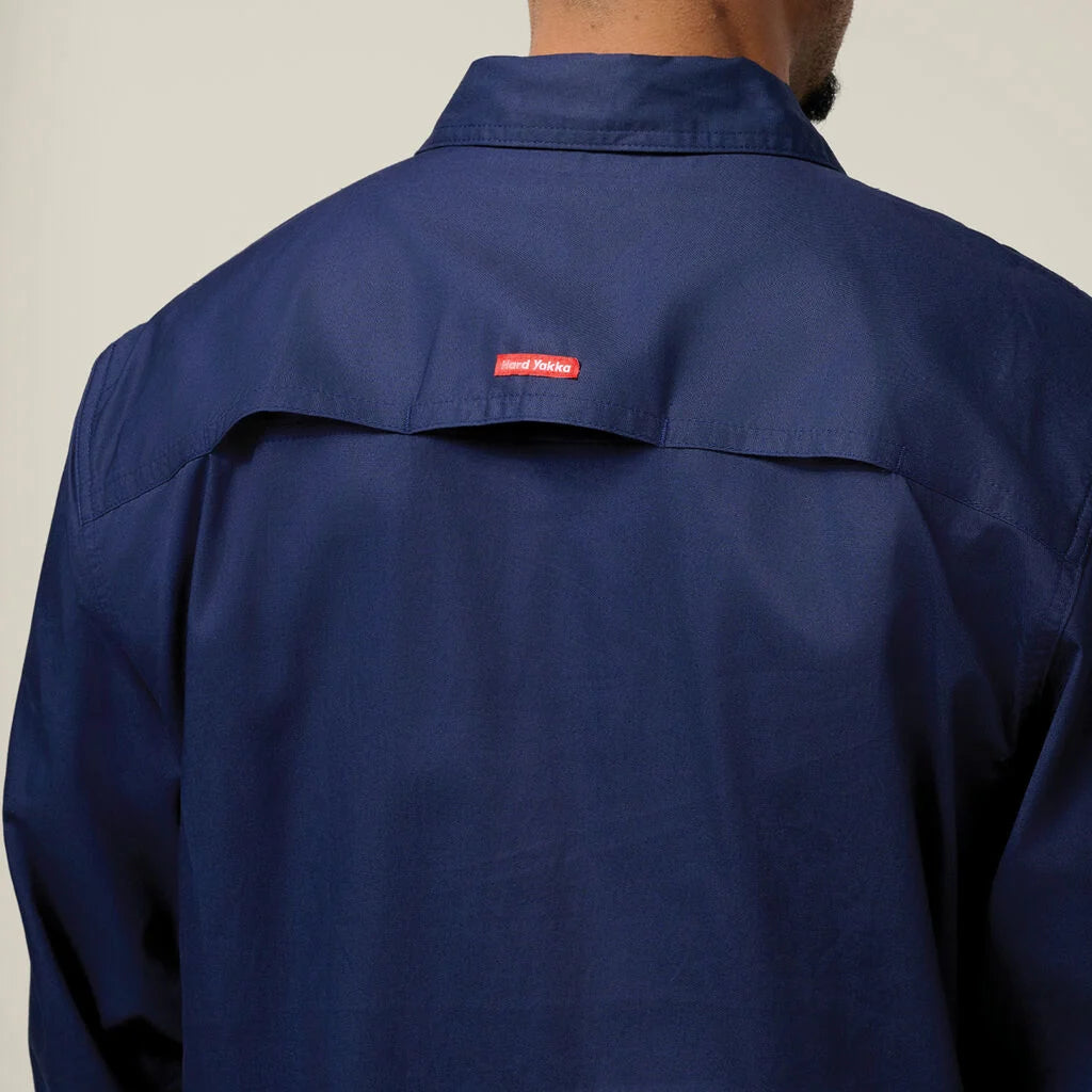 Long Sleeve Vented Shirt | Navy