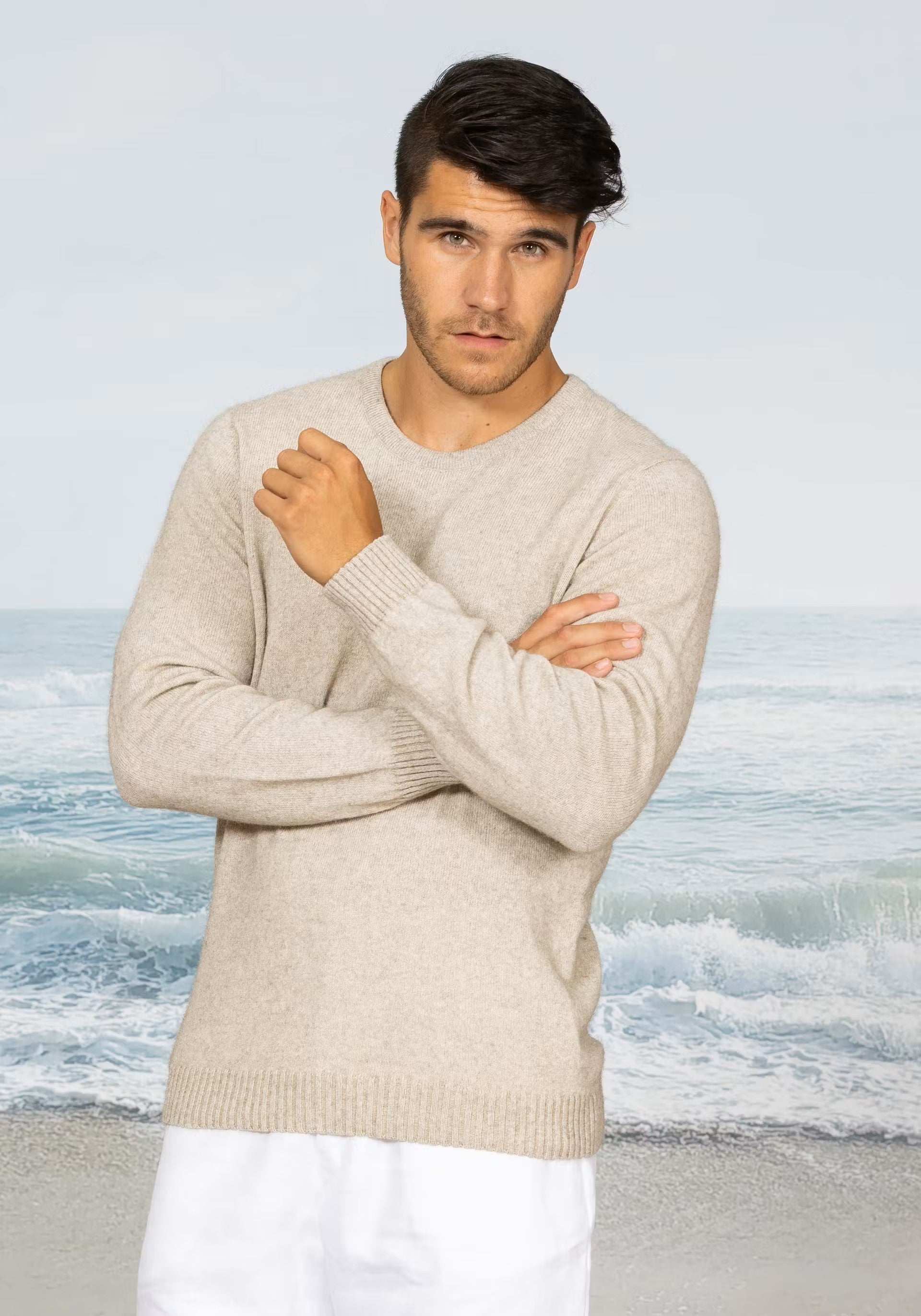 Men's possum hot sale merino knitwear