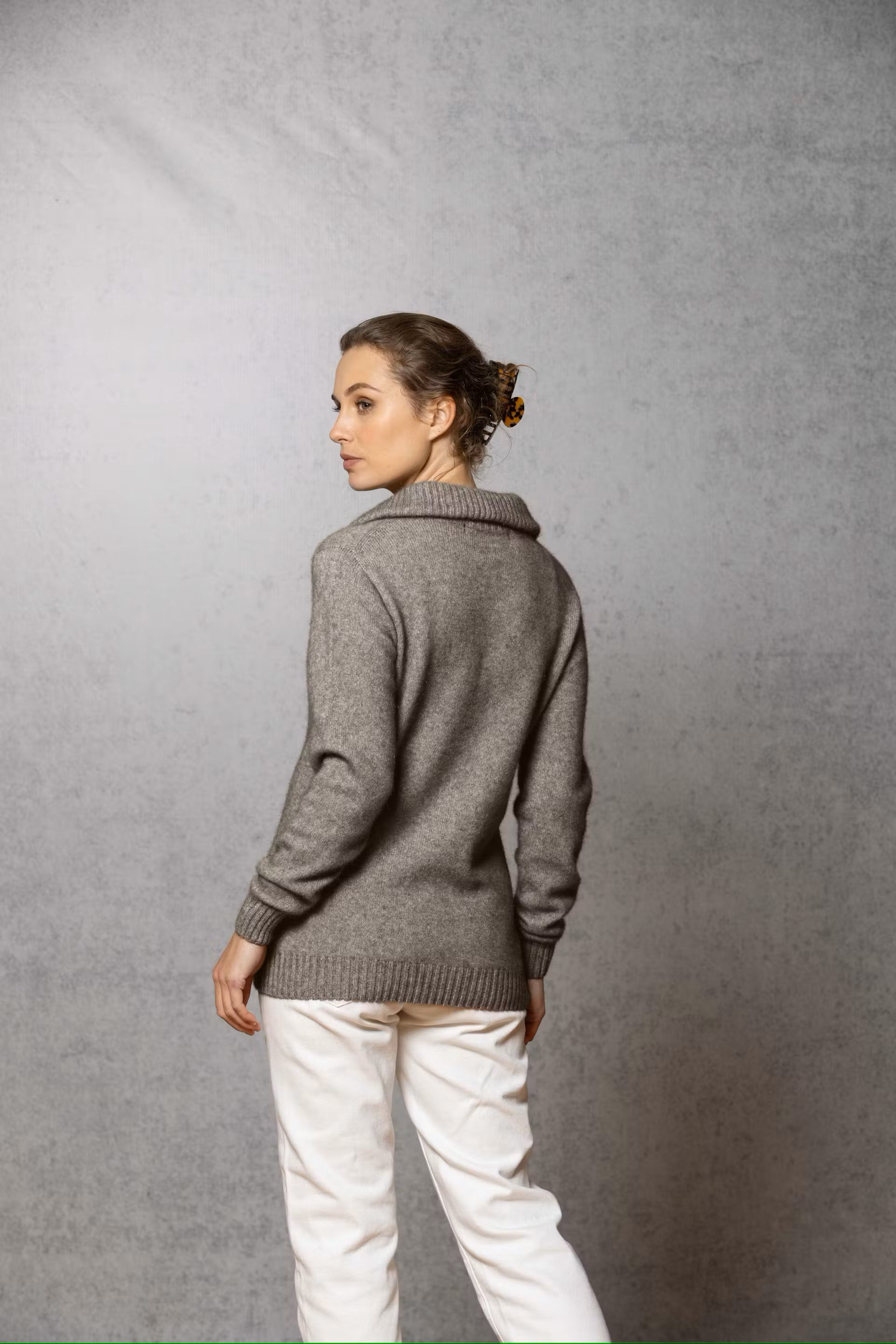 Teak Half Zip | Noble Wilde Possum Merino Silk Knitwear Australia ...