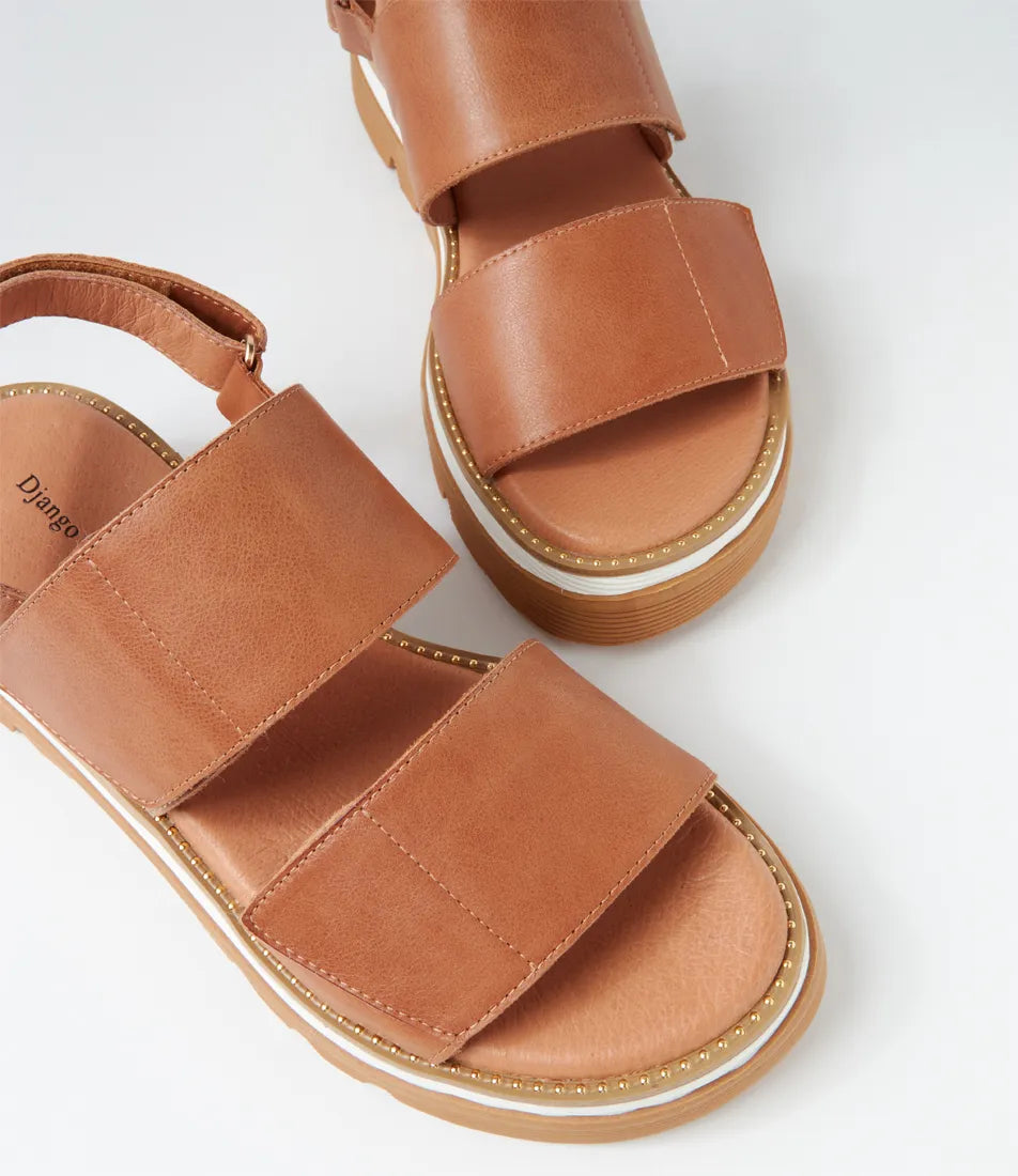 Soner Tan Leather Sandal - Django & Juliette - Beechworth Emporium