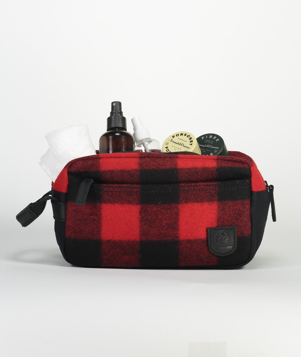 Island Bay Wash Bag | Red Check - Swanndri - Beechworth Emporium