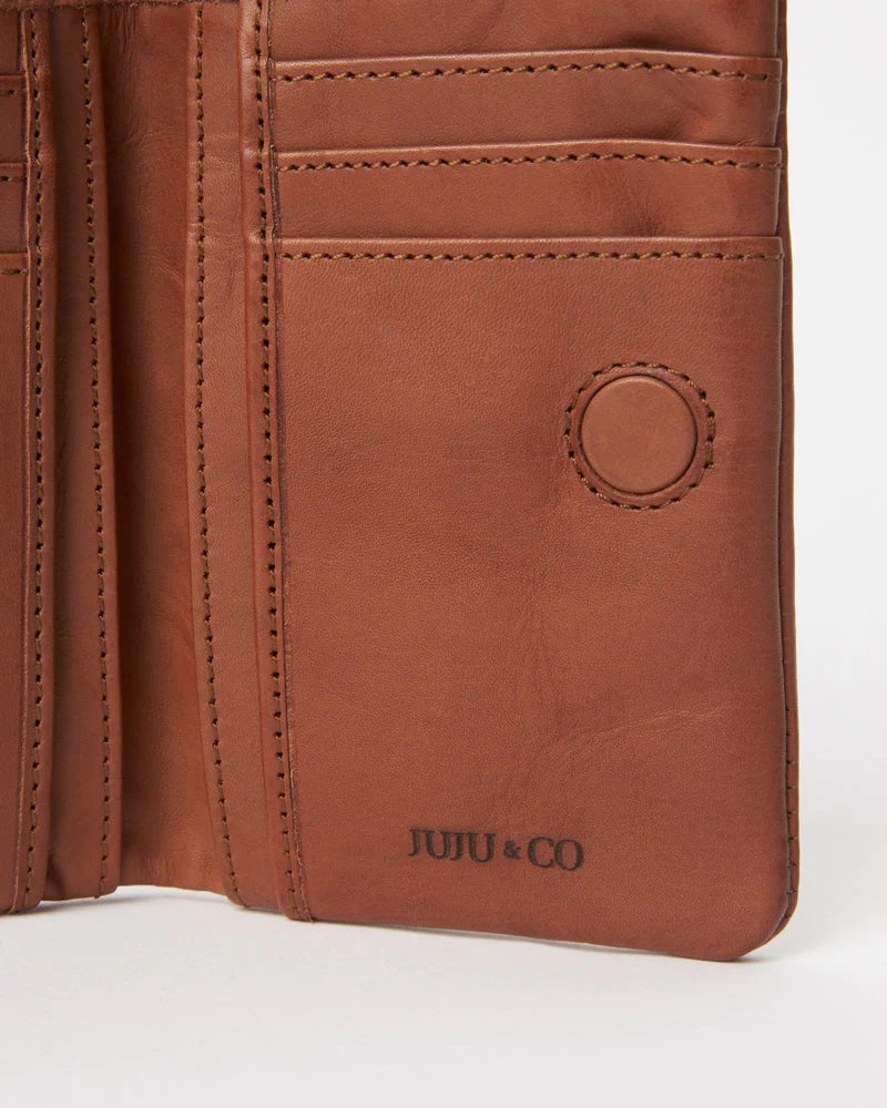 Small Capri Wallet | Cognac - Juju & Co - Beechworth Emporium